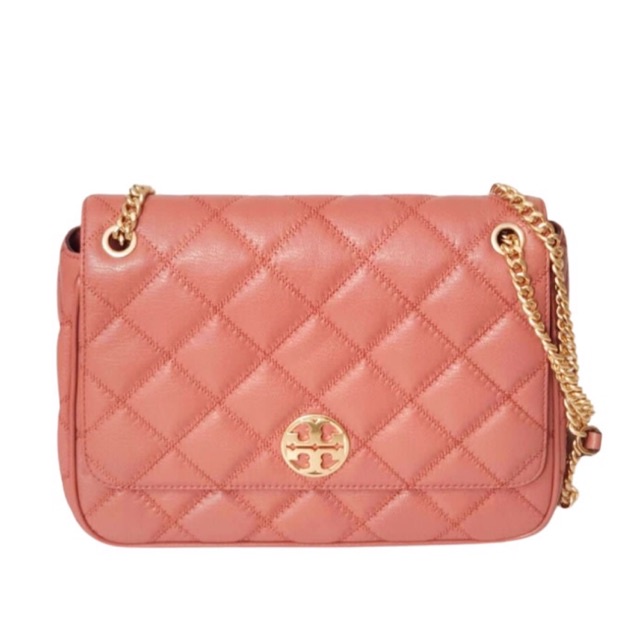 tory burch tb willa shoulder bag toasted pecan medium