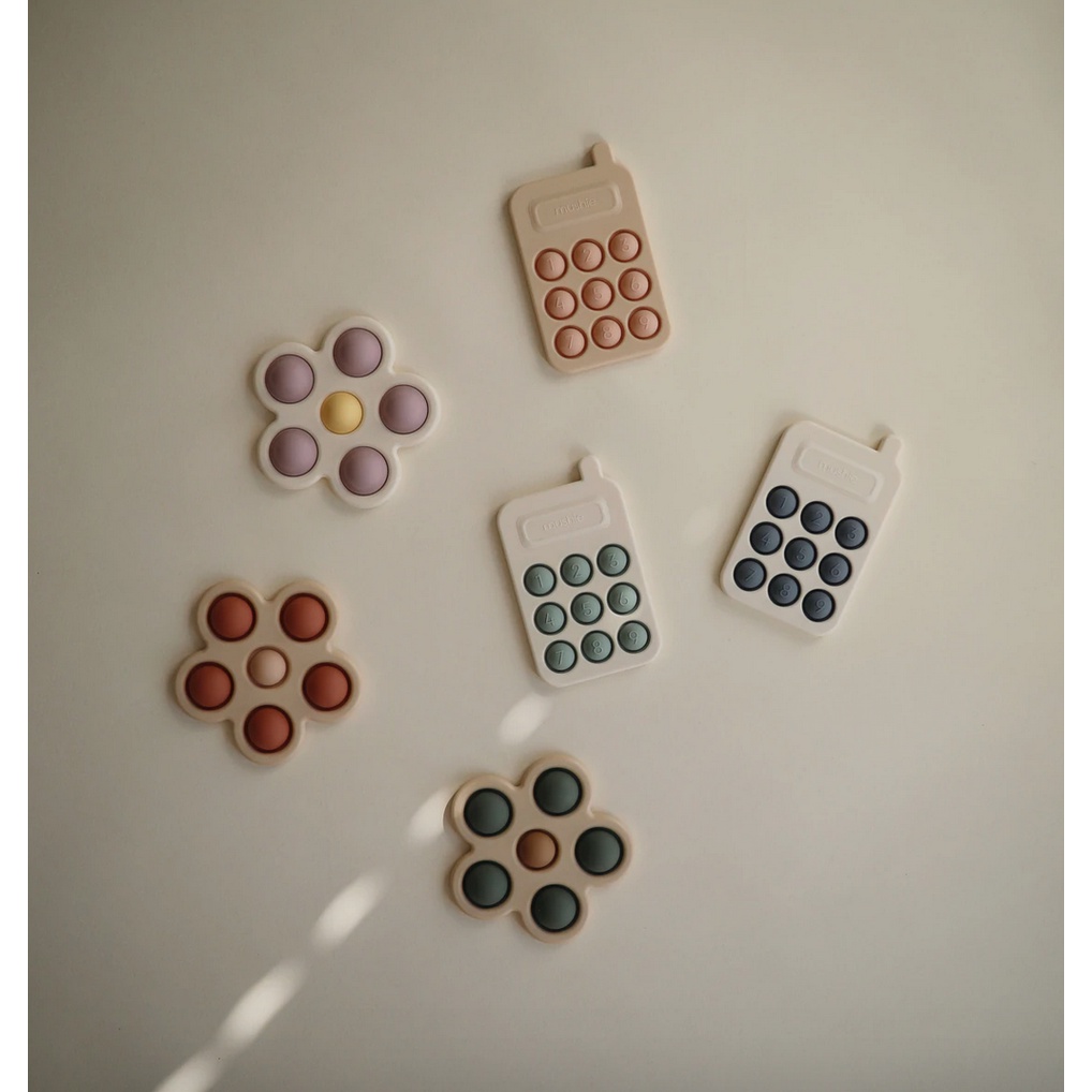Mushie Phone Press Toys | Baby and Kids Toy Mainan Edukasi Push Pop Fidget Anak Bayi Pencet Pencetan HP Mainan-1