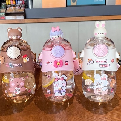 TWEEDY TGR - BOTOL MINUM ANAK X KARAKTER 630ML / BOTOL MINUM ANAK BENING