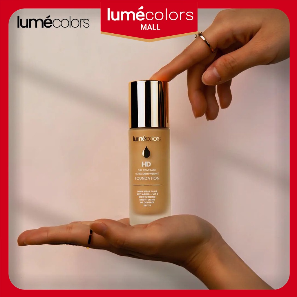 DISTIBUTOR RESMI Foundation Lumecolors HD Korea Anti Aging Asli Halal Tahan 16 Jam