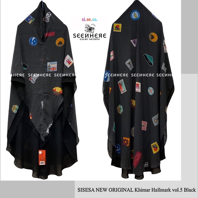 SISESA NEW ORIGINAL GUARANTEED - Khimar Hallmark Vol.5 Black
