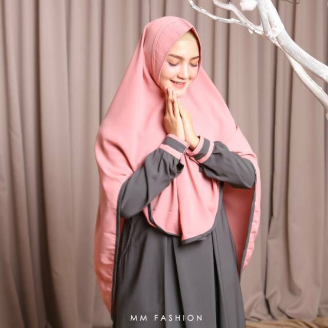 SET KHIMAR DAN DRESS NABILA