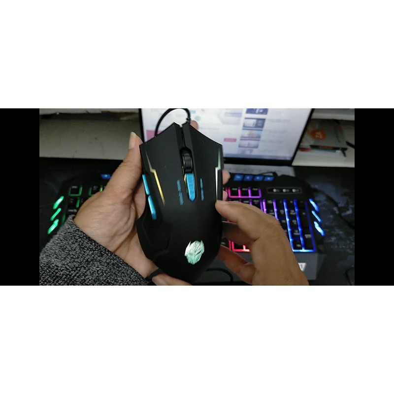 Trend-Keyboard Mouse Gaming Rexus Warfaction Vr1 Backlight