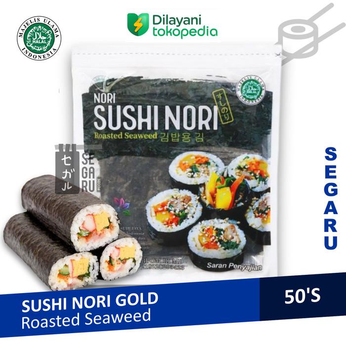 

Sushi Nori Sheet Gold 50 Lembar | Sushi Roasted Rumput Laut Halal Mui 032