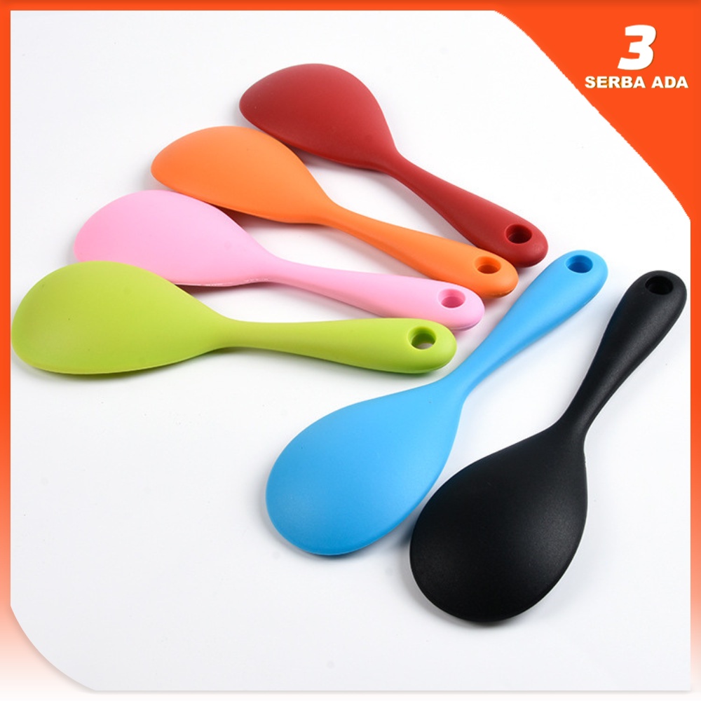 Sendok Nasi Anti Lengket Tahan Panas / Sendok Nasi Silikon / Sendok Nasi Silicon / Centong Nasi Anti Lengket / Centong Nasi Souvenir / Centong Nasi Silikon