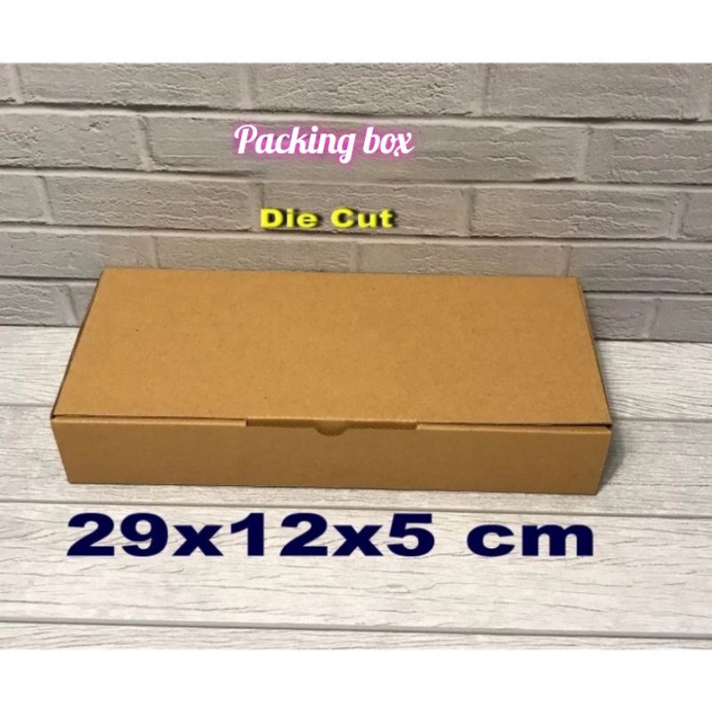 

Kardus uk.29x12x5 cm box/karton die cut untuk packing dll