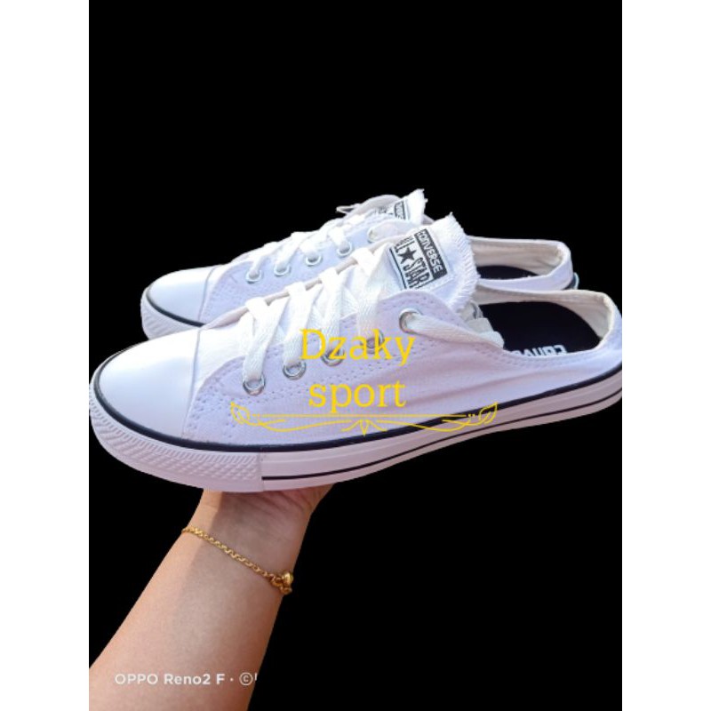 Grade Ori Sepatu Bustong Converse Putih List Stylish