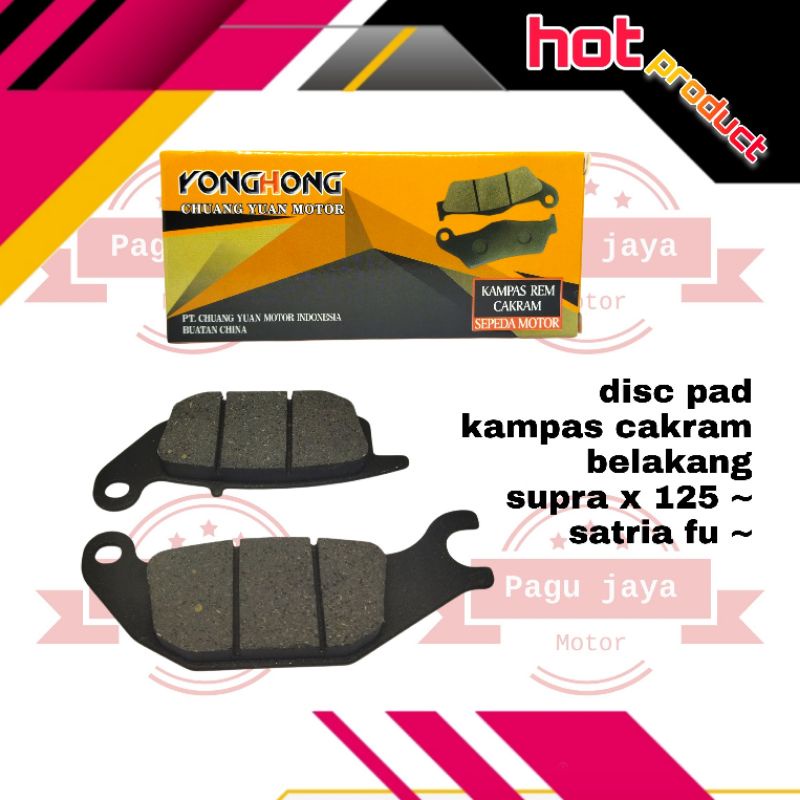 Disc brake pad kampas kanvas rem cakram BELAKANG satria fu 150 supra x 125 cs1 blade new vixion newjupiter mx new king tiger revo shogun 125 sp discpad didpad pirodo