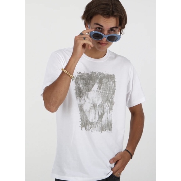 Kaos Volcom cliffs tee white