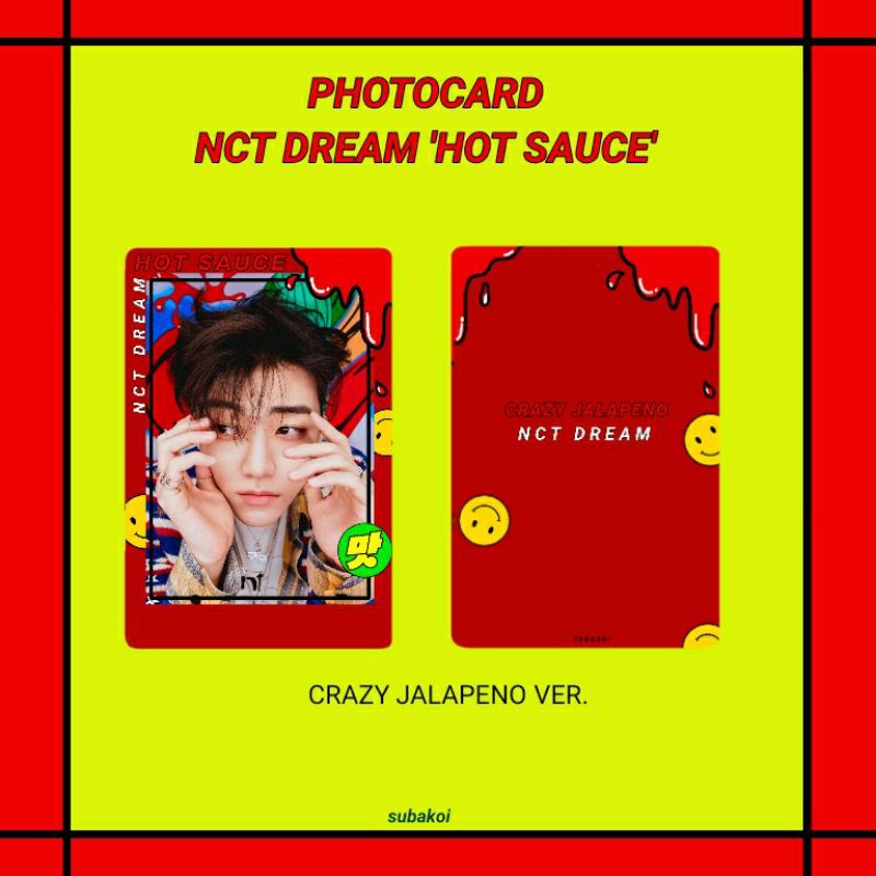 POLAROID DECO NCT DREAM HOT SAUCE CRAZY JALAPENO VER.