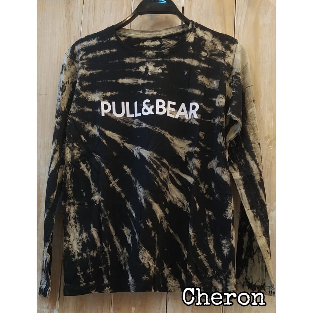 CHERON 19557 - Kaos Cewek Tie Dye Tshirt Distro Baju Atasan Lengan Panjang Wanita ABG Remaja Dewasa