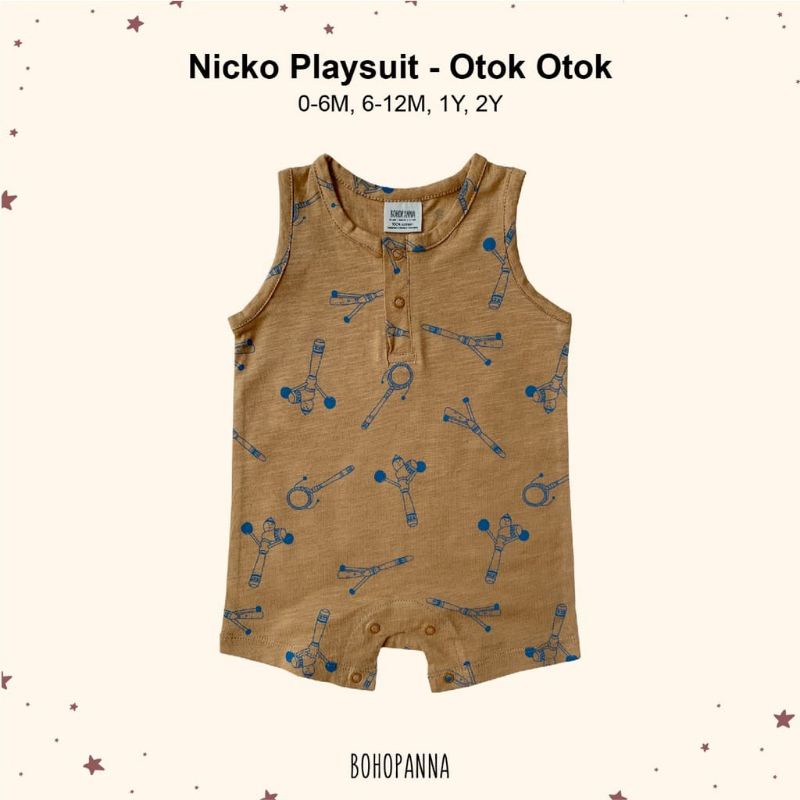 Bohopanna Nicko Playsuit // Jumpsuit Jumper Bayi &amp; Anak Unisex