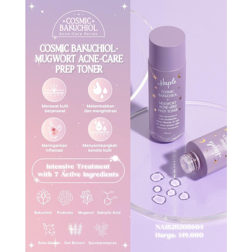 Haple Cosmic Bakuchiol + Mugwort Acne Care Series