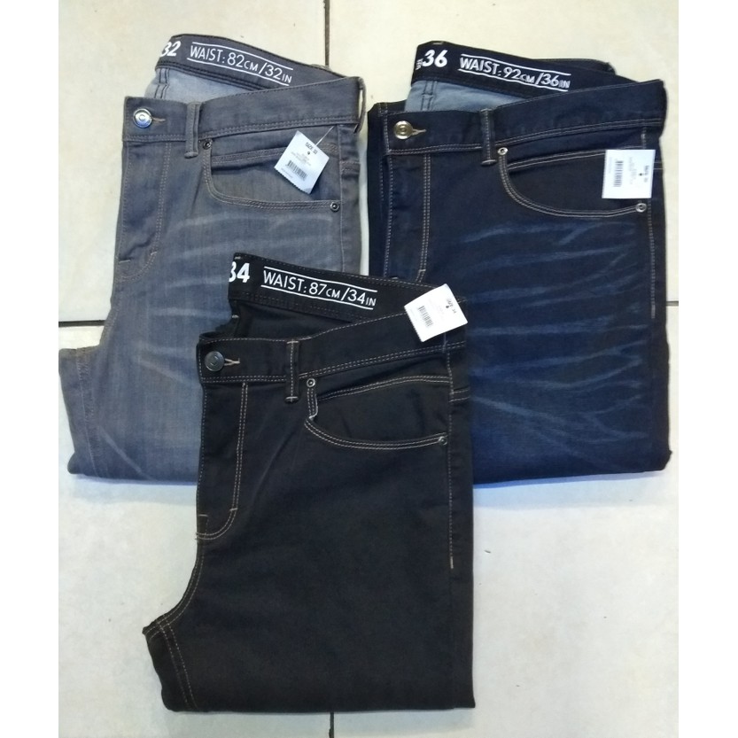 NEW ORIGINAL GU BY UNIQLO jeans stretch size 30 32 34 36 38 007
