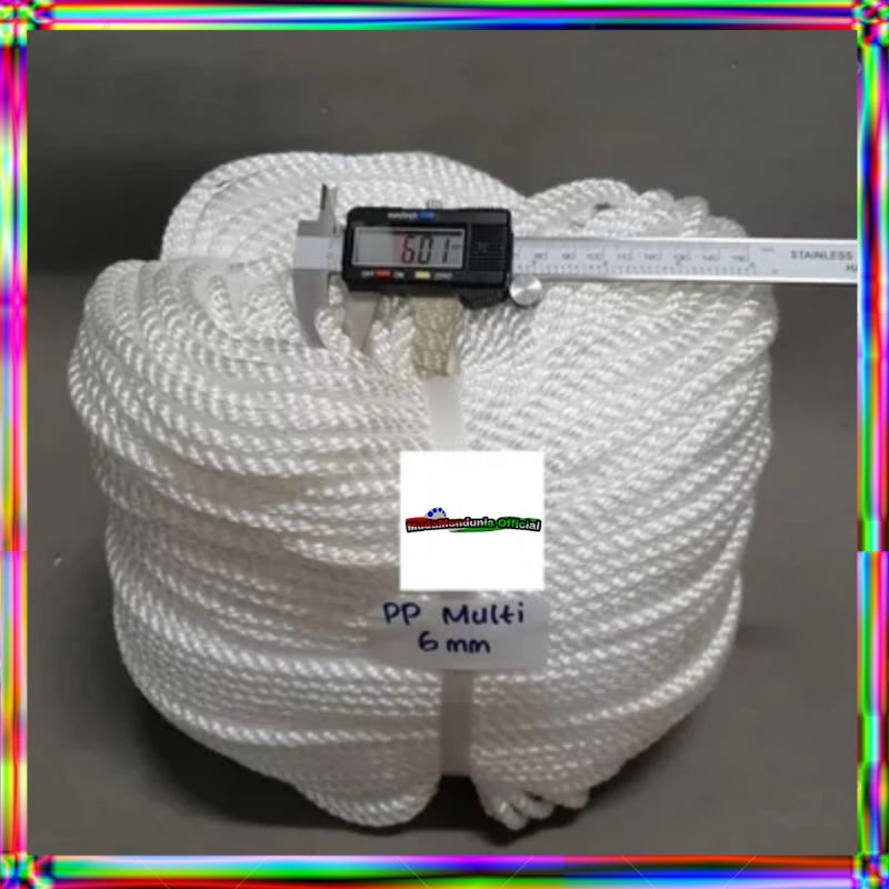 Tali tambang nilon 6mm meteran