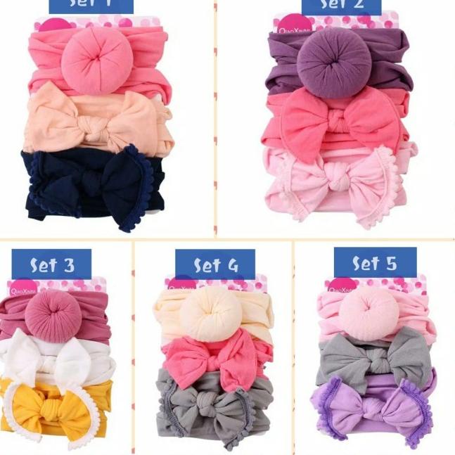 [LNA. 85942] 1 set 3 pcs Bando Murah | Bando Bayi | Bando Anak | Bando Lucu | ALUS|