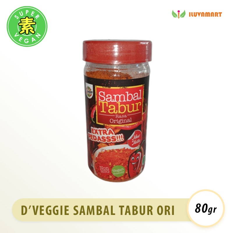 

D'Veggie Sambal Tabur KEMASAN 80GR NonMSG Vegan Original