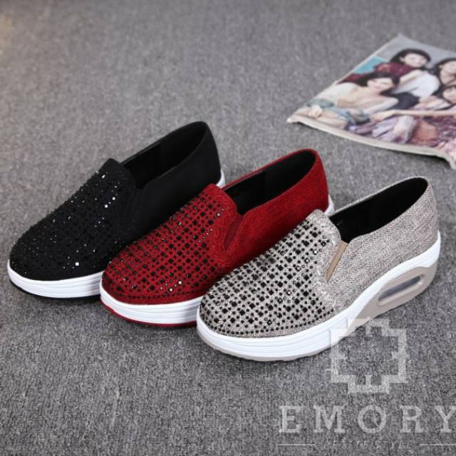 Sepatu wedges wanita import Emory lajure 710 original branded