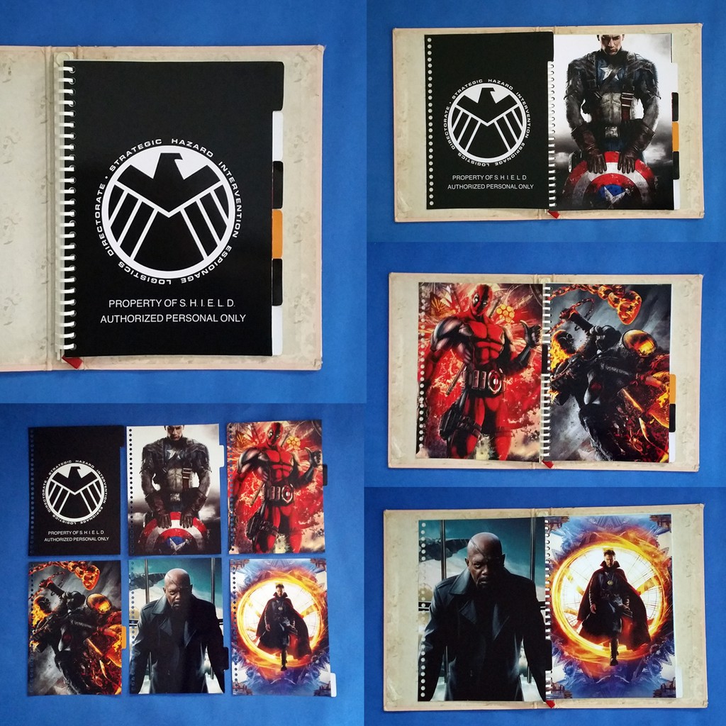 

Pembatas superhero binder 2 Ring, 6 Ring, 20 Ring, 26 Ring 1 set 6 lembar murah