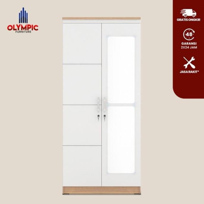 Olympic Lemari Pakaian 2 Pintu / Lemari Baju 2 Pintu / Lp Eero 2P Allonia21