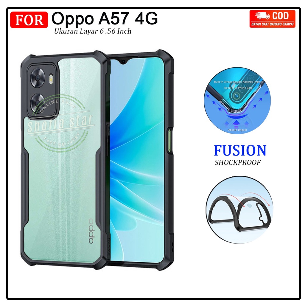 CASE OPPO A57 4G A58 A78 A74 4G/5G A95 4G/5G A33 5G A53 A53s 5G SOFTCASE SHOCKPROOF TRANSPARAN CAMERA PROTECT CASING