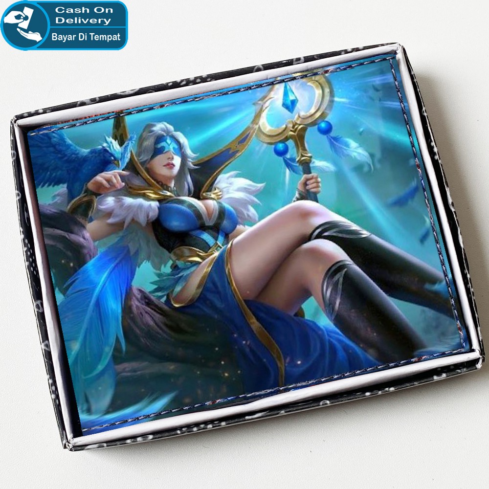 Free Shipping! Dompet Anak Karakter Mobile Legend Dompet Kulit Pendek Pria + Bonus Box