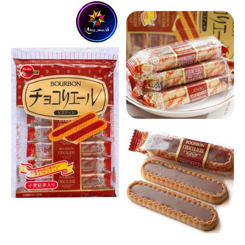 

Bourbon Chocoliere 106gr (7 Mini Pack x 2 Keping)/Biskuit Import