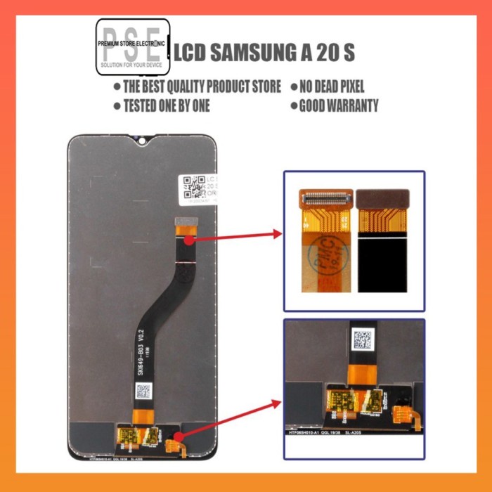 LCD Samsung A20S Original OLED Fullset Touchscreen Garansi 1 Bulan