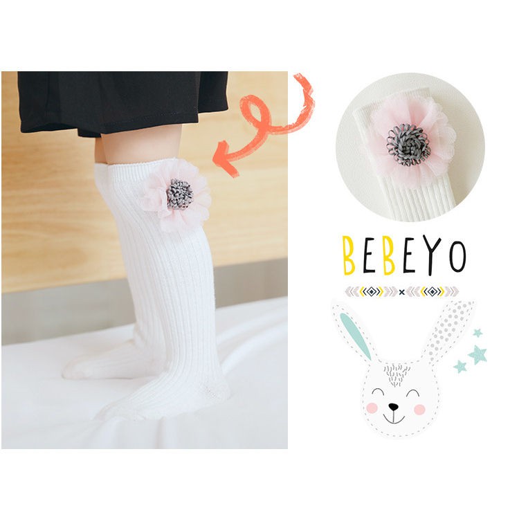 Knee Sock Rabbit Cat Strawberry kaos kaki selutut anak perempuan