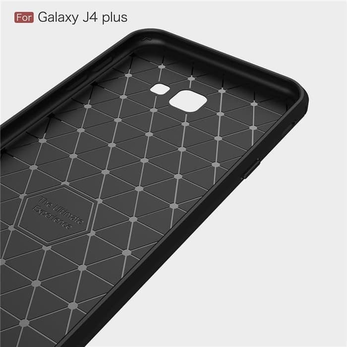 Case Slim Fit Carbon Samsung J4+ J6+ S9 Softshell Fiber Multi Carbon Anti Melar J4 J6 Plus Elastis