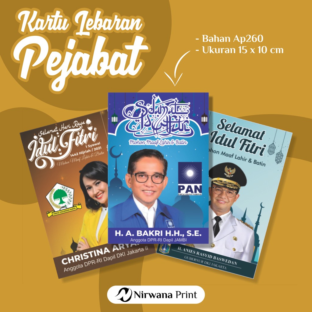 

Kartu Idul Fitri Desain Pejabat dan Politisi | Kartu Lebaran Pejabat