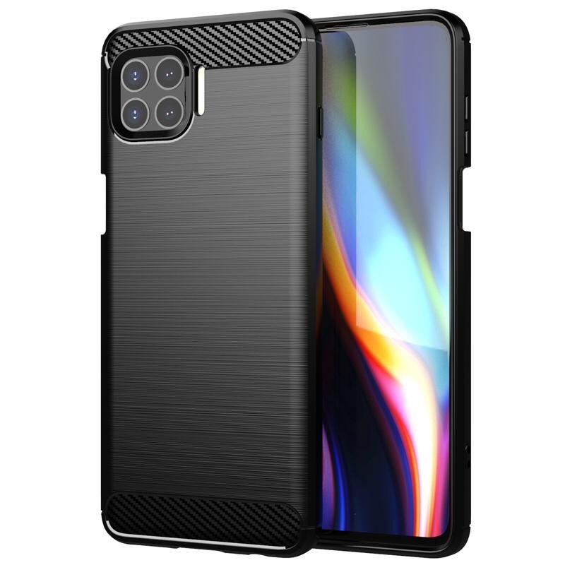 OPPO RENO 4 RENO 4F RENO 4 PRO RENO 5F CASE SOFTCASE IPAKY CARBON, SOFTCASE KARBON SLIM FIT BLACK CA