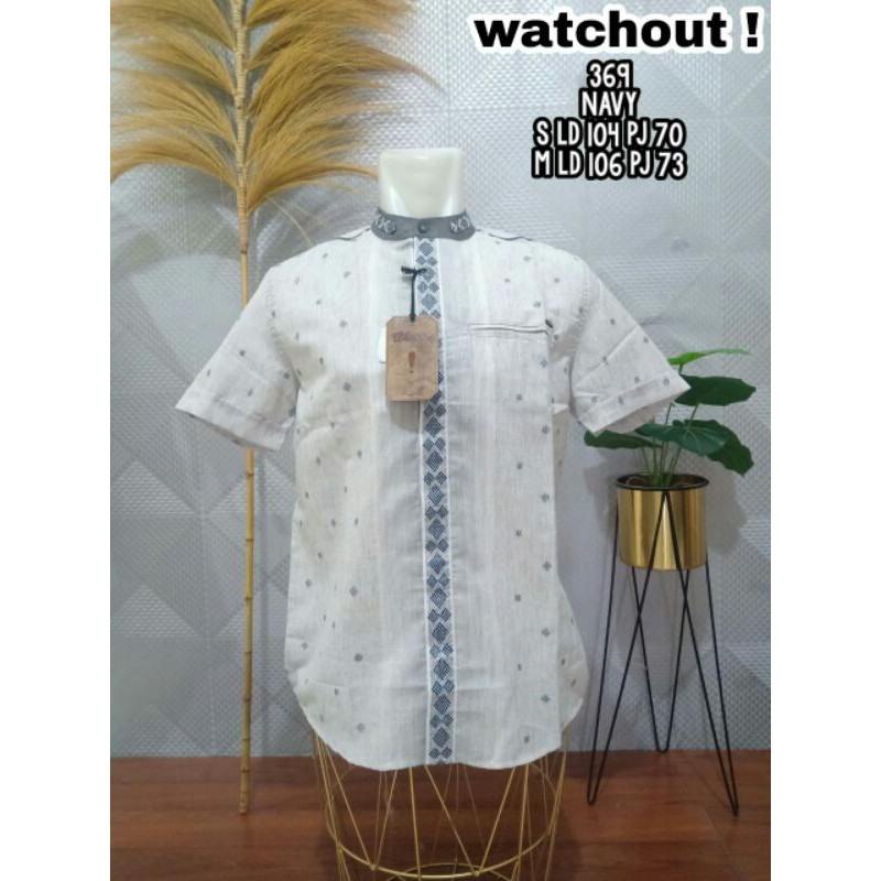 FILLYS : S/M/L/XL KEMEJA KOKO WATCHOUT MOTIF ORI BRAND MATAHARI