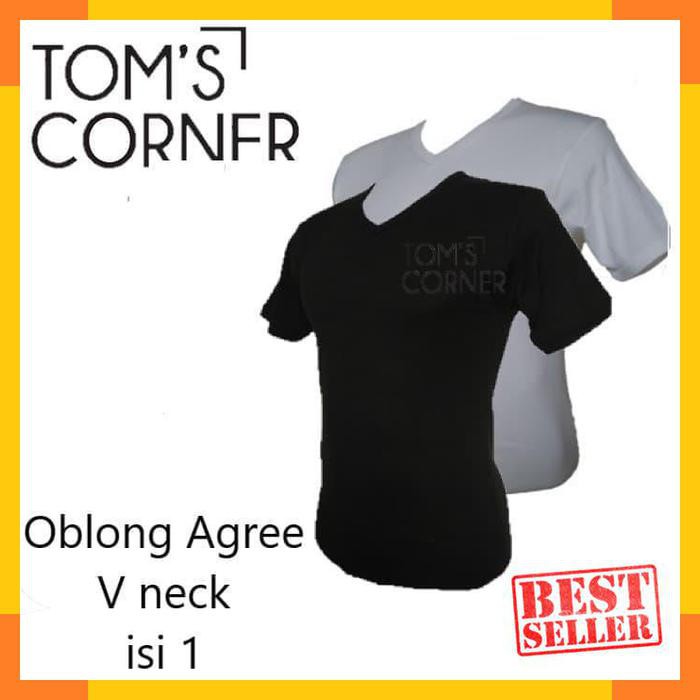 Termurah kaos dalam oblong pria AGREE V NECK cowok dewasa agree rider gtman - HITAM V NECK- AGREE XL
