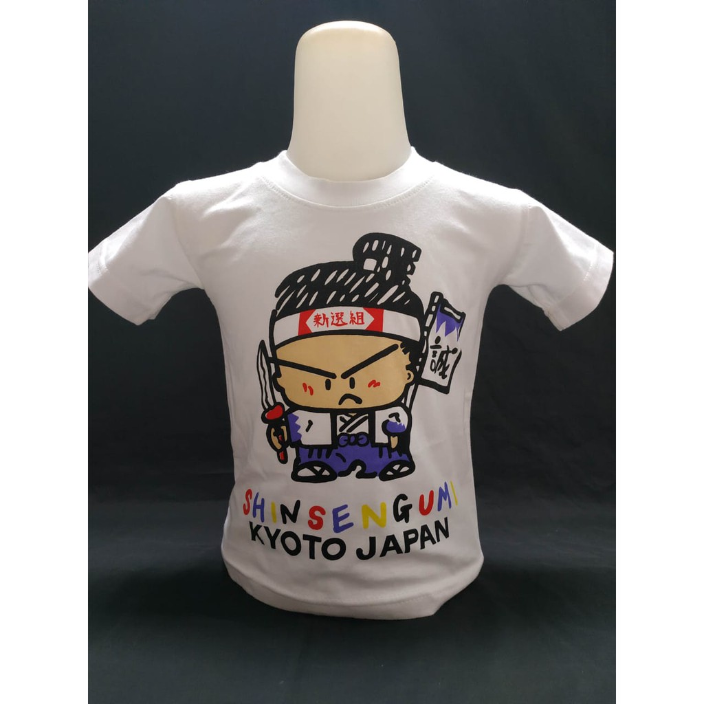 Kaos baju anak motif jepang shinsengumi kyoto