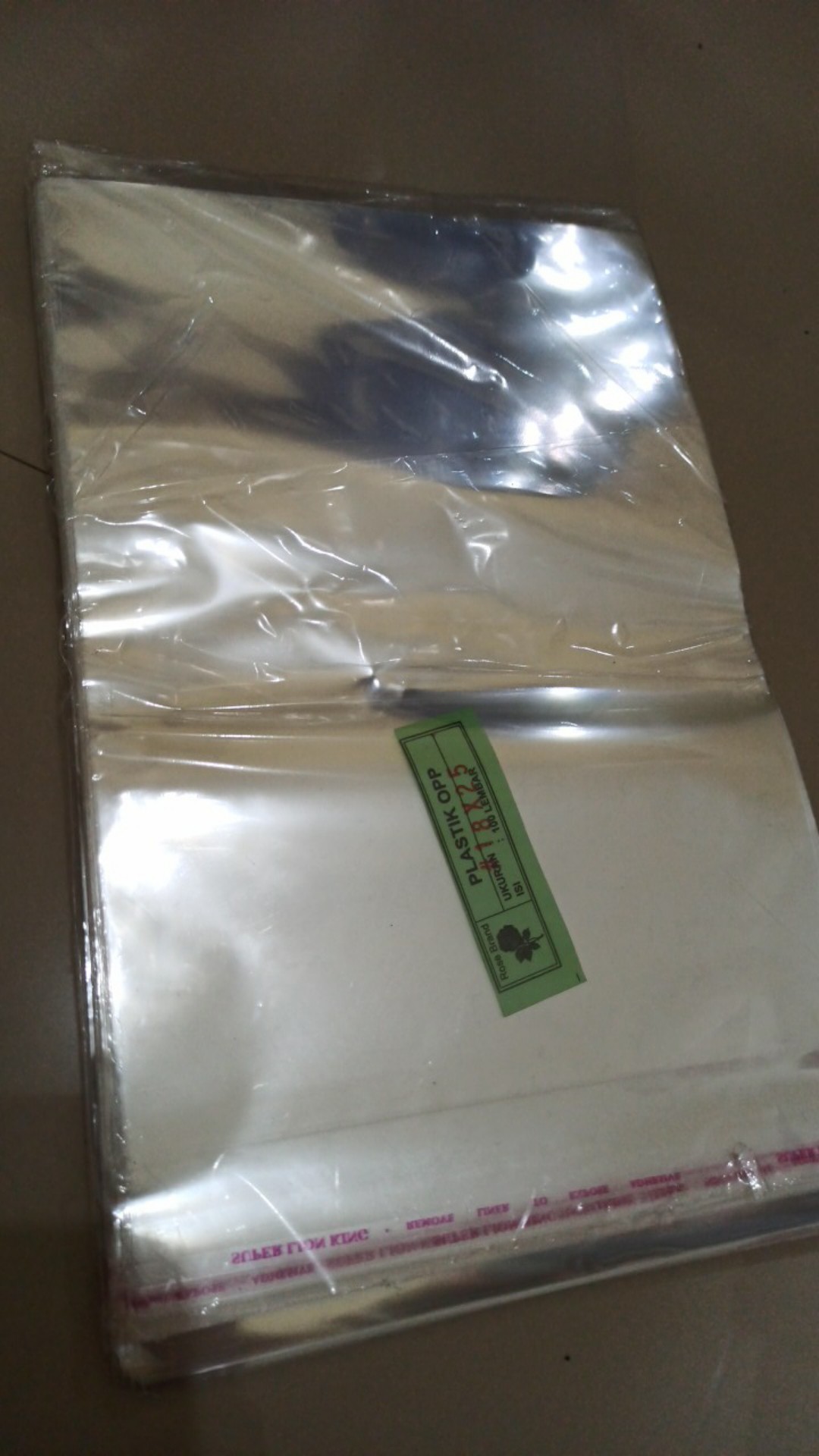 Plastik Opp Tebal 18x25 Single Seal Kuat Lem Buat Baju Celana Undangan