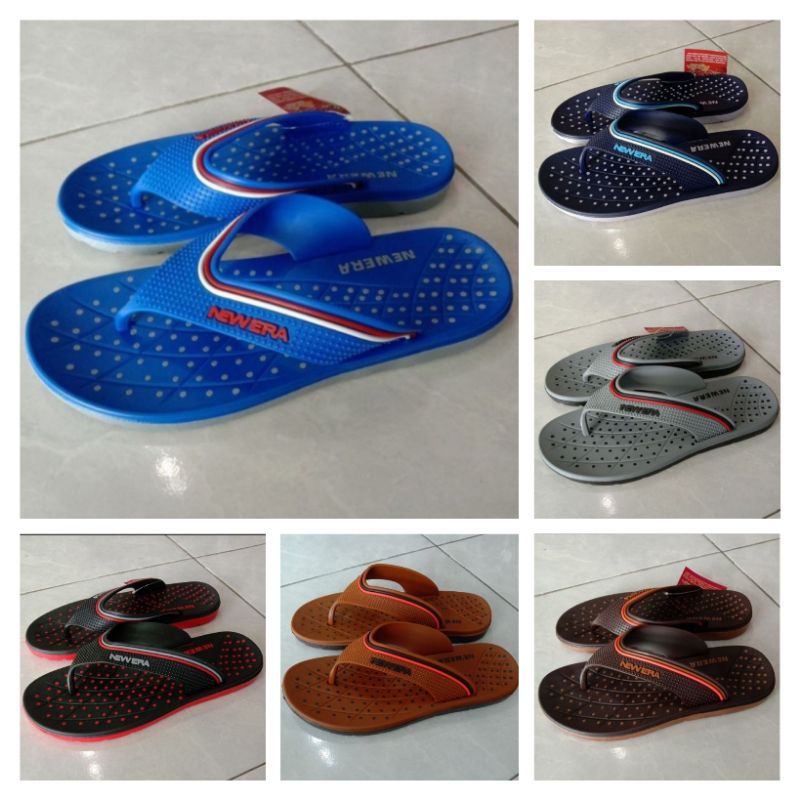 Sandal Jepit Flip Flop Jelly Karet Pria New Era MB 6031 39-43 (JL)