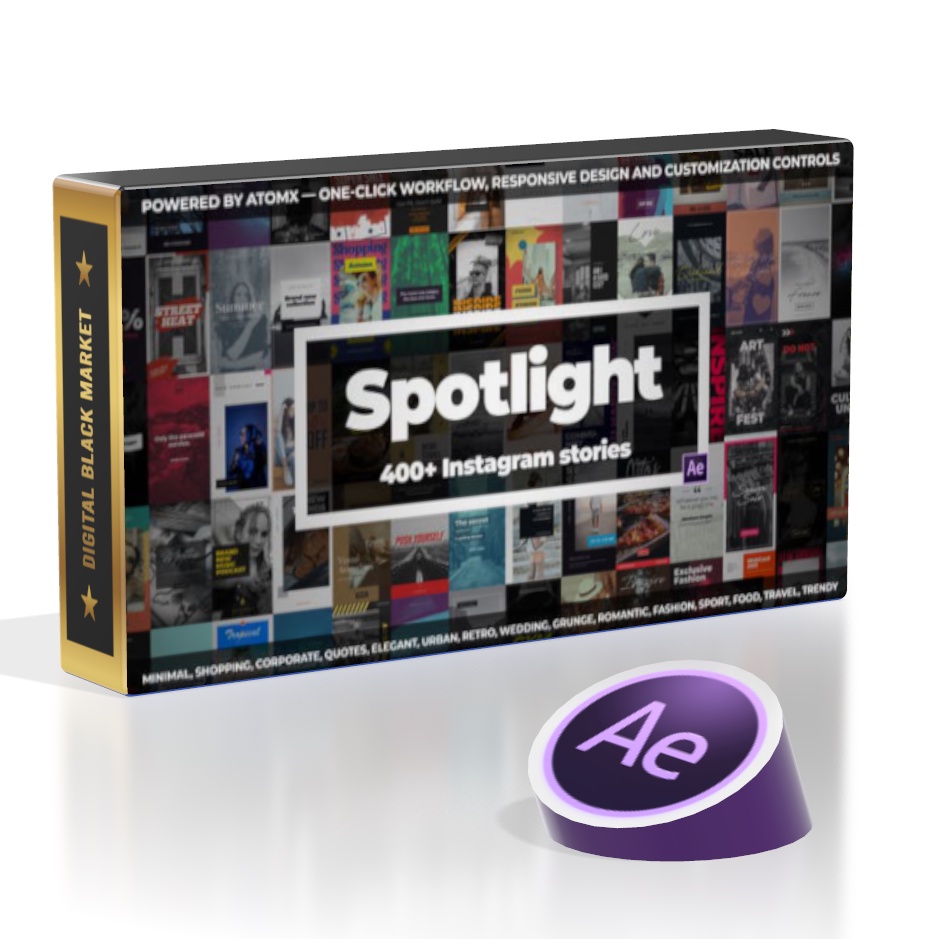 AtomX Instagram Stories - After Effect Extension