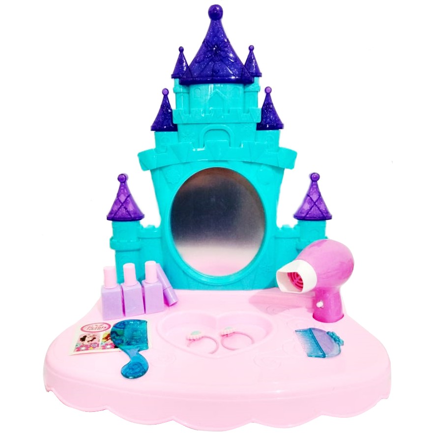 939A-1 Mainan Anak Perempuan meja rias ada lampu + musik - make up anak - beauty girl set dress up / meja makeup anak / meja make up rias