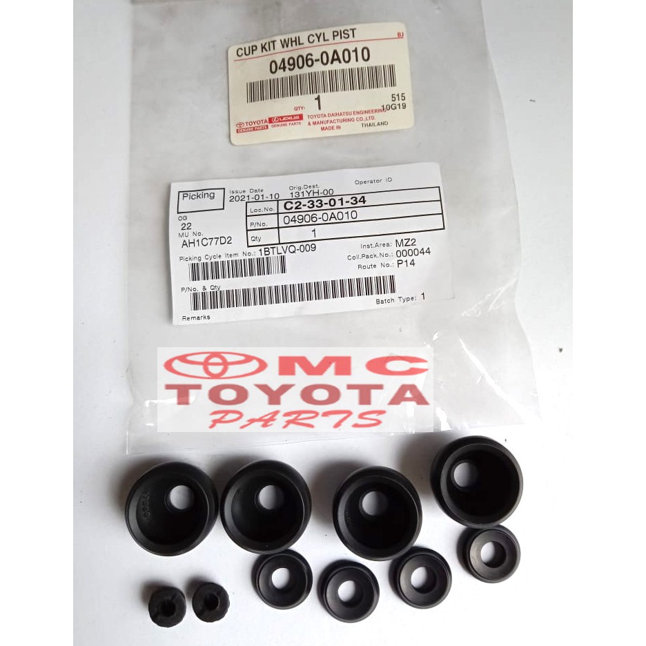 Kit Wheel Cylinder Tutup Master Rem Belakang Soluna Vios 04906-0A010