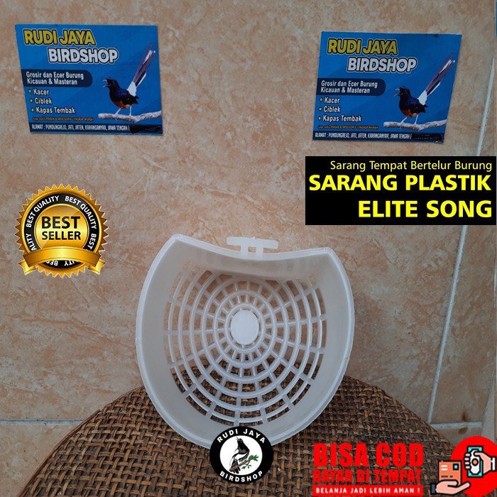 Jual SARANG BURUNG KENARI 1 PCS PLASTIK BESAR ELITE SONG UKURAN 13X10X5