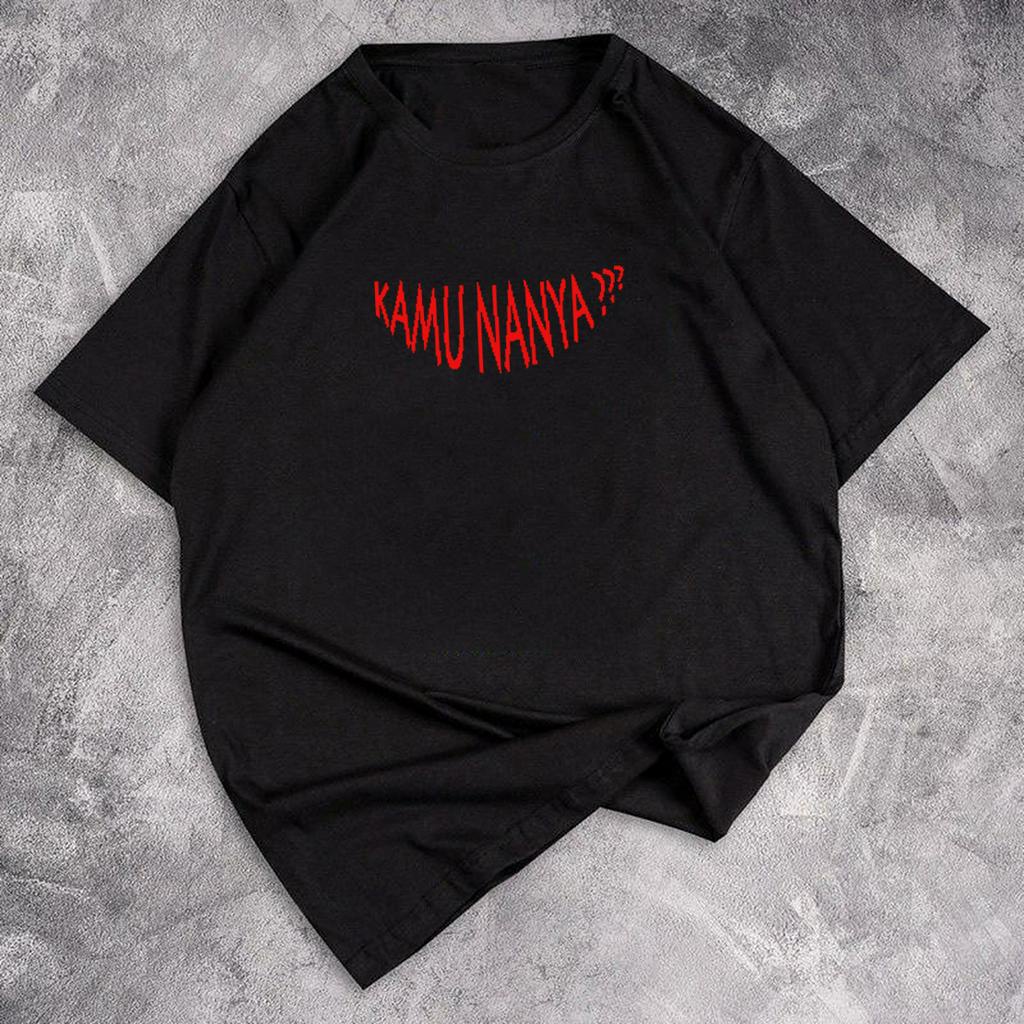 Kaos wanita oversize kamu nanya