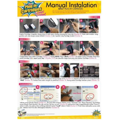 Aiflo Canon Color 811 57 746 746s Plug-In Catridge Printer inkjet-4