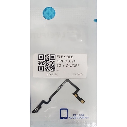Flexibel Flexible Tombol Power On Off Oppo A74 4G / A95 4G - Flexi Fleksibel On Off
