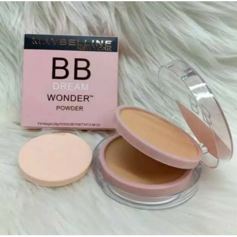 BB PINK / BEDAK MAYBELLINE 2IN1 BB DREAM WONDER  POWDER FOUNDATION