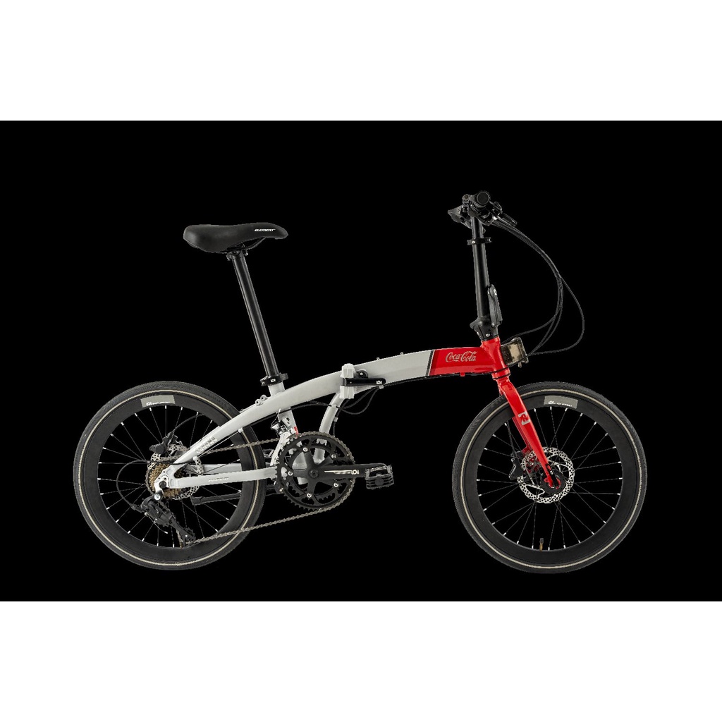 Sepeda Lipat Element Folding Bike Ecosmo Z8 451 Edisi Coca Cola Gratis Helm-1