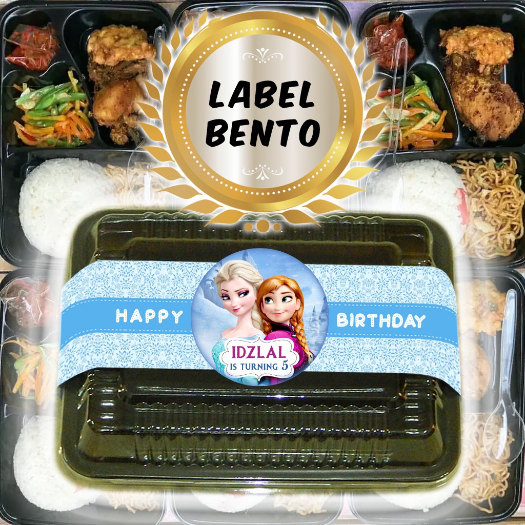 

FROZEN - LABEL BENTO / LABEL AQIQAH / LABEL NASI BENTO ULTAH ULANG TAHUN