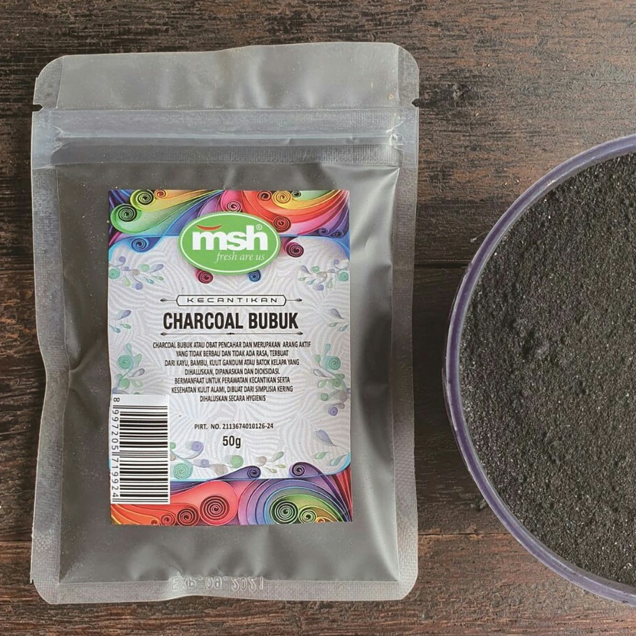 Charcoal Bubuk Masker Wajah 50gr