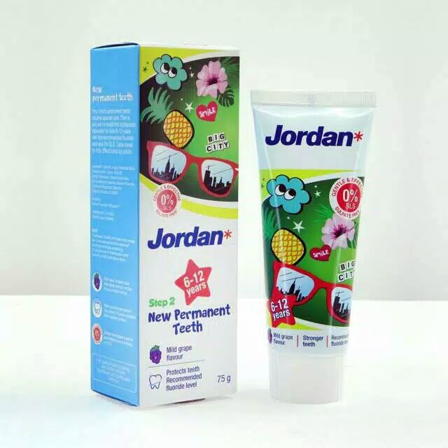 Jordan Toothpaste Odol Step 1 Usia 0-5 Tahun STEP 2 6-12 TAHUN Jordan Odol Bayi - Jordan Pasta Gigi Susu Pasta Gigi Jordan Odol Bayi Anak Step 1 Umur 0-5 Tahun Milk Teeth