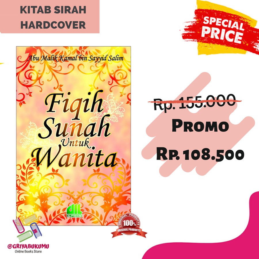 BUKU FIQIH SUNAH UNTUK WANITA - KITAB SUNNAH MUSLIMAH HARD COVER - AL KAUTSAR